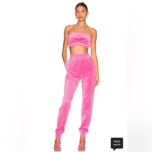 Superdown, Penelope Velour Pant Set, Size Small